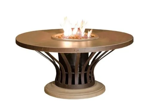 Real-Fyre Charred gas log set with weathered-oak look